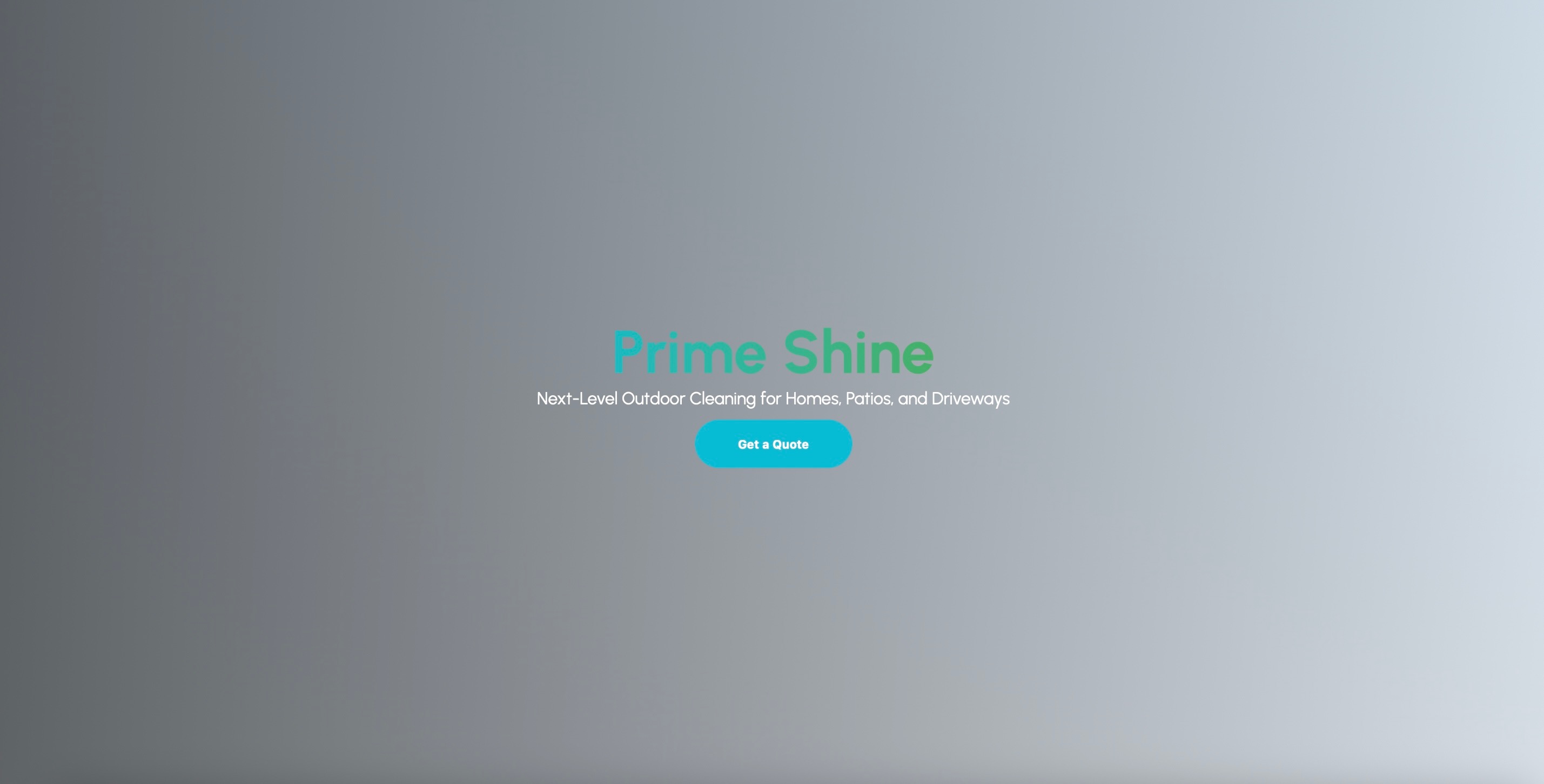 Prime Shine Cleaning Website Screenshot